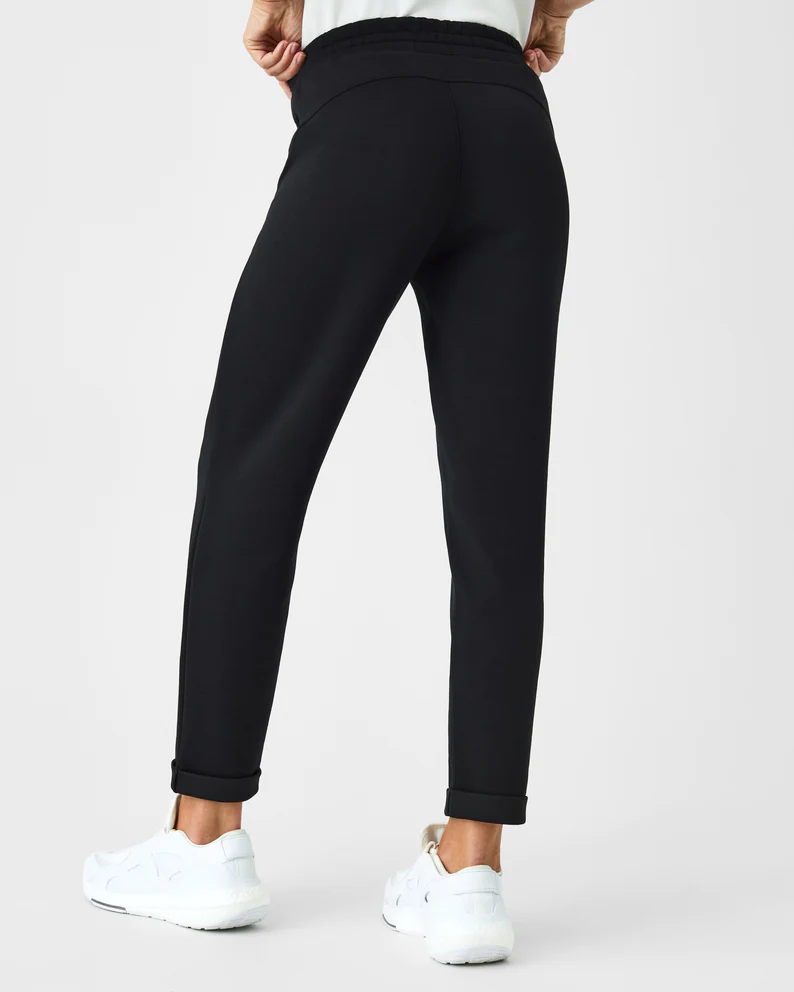 $148 SPANX 20350R Black The Perfect Pant Ankle Jogger Sweatpants Women's  Medium