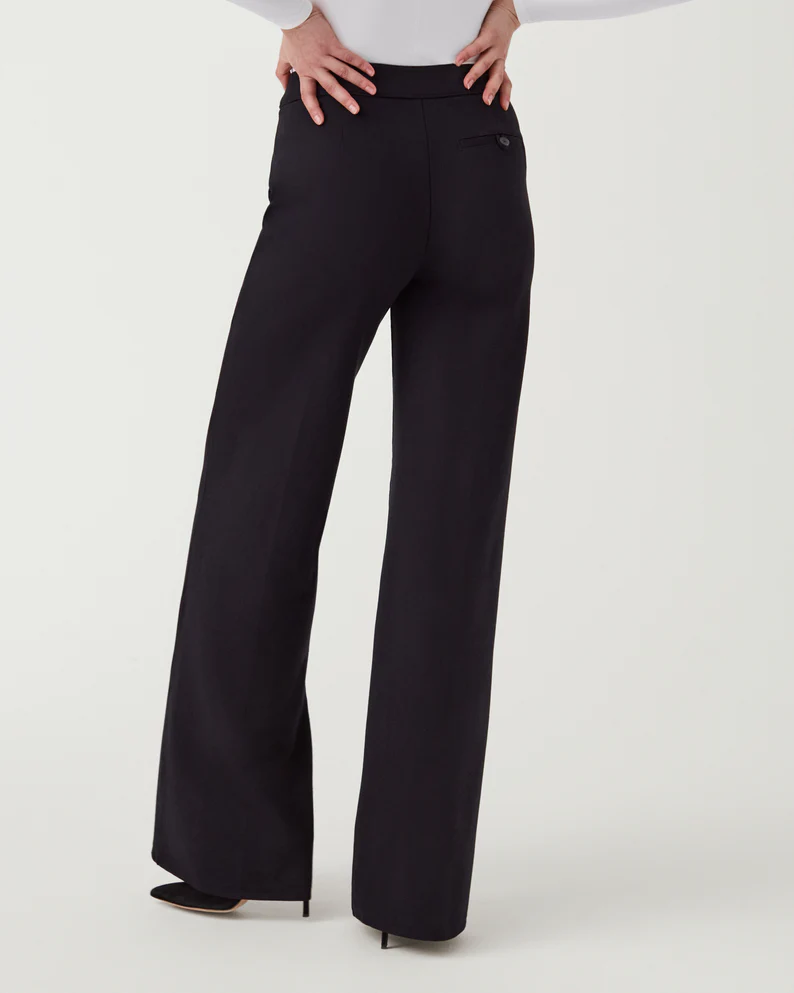 spanx black dress pants SPANX Hi Rise Flare Pants
