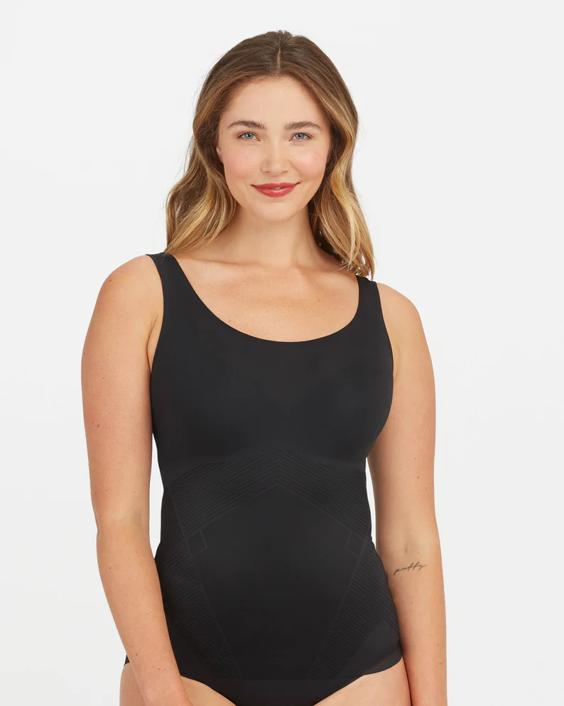 SPANX Thinstincts® 2.0 Tank Panty Bodysuit Very Black XL at  Women's  Clothing store
