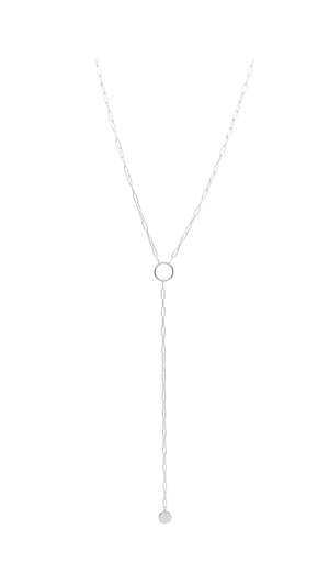 Agapantha Ariana Lariat Necklace Sterling Silver