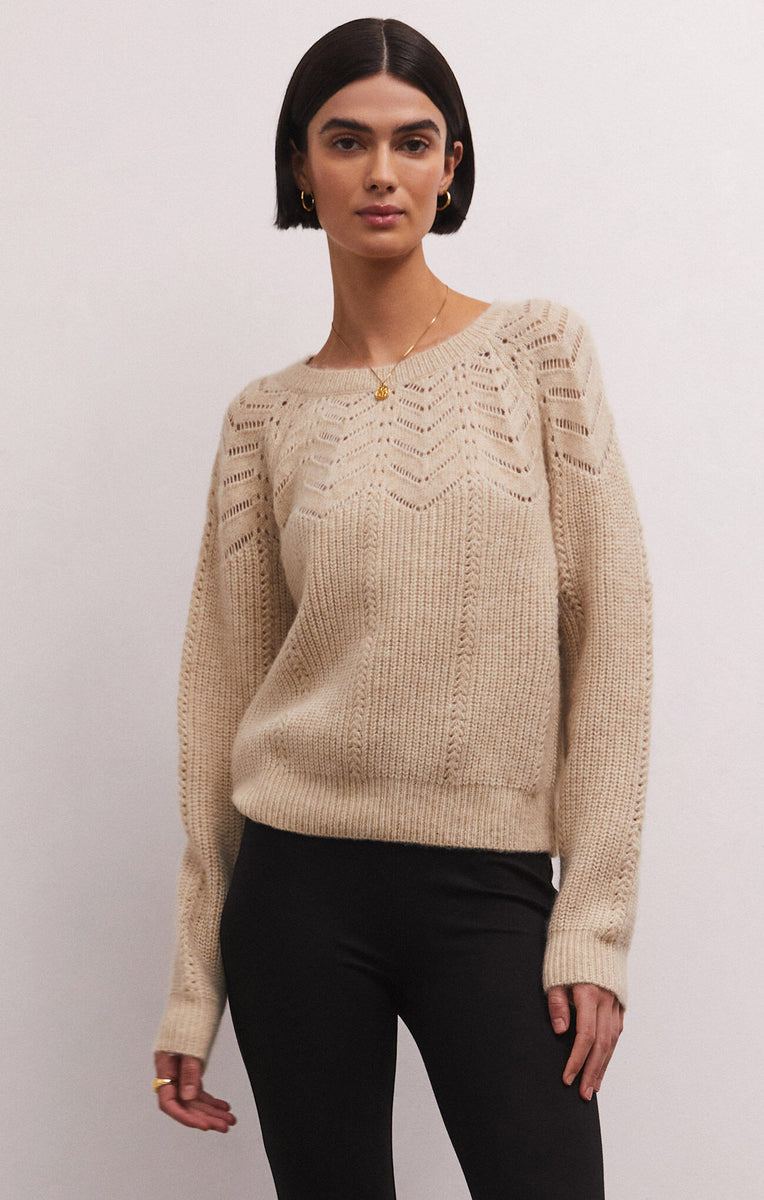 Pointelle Knit Sweater – Cummings Carousel