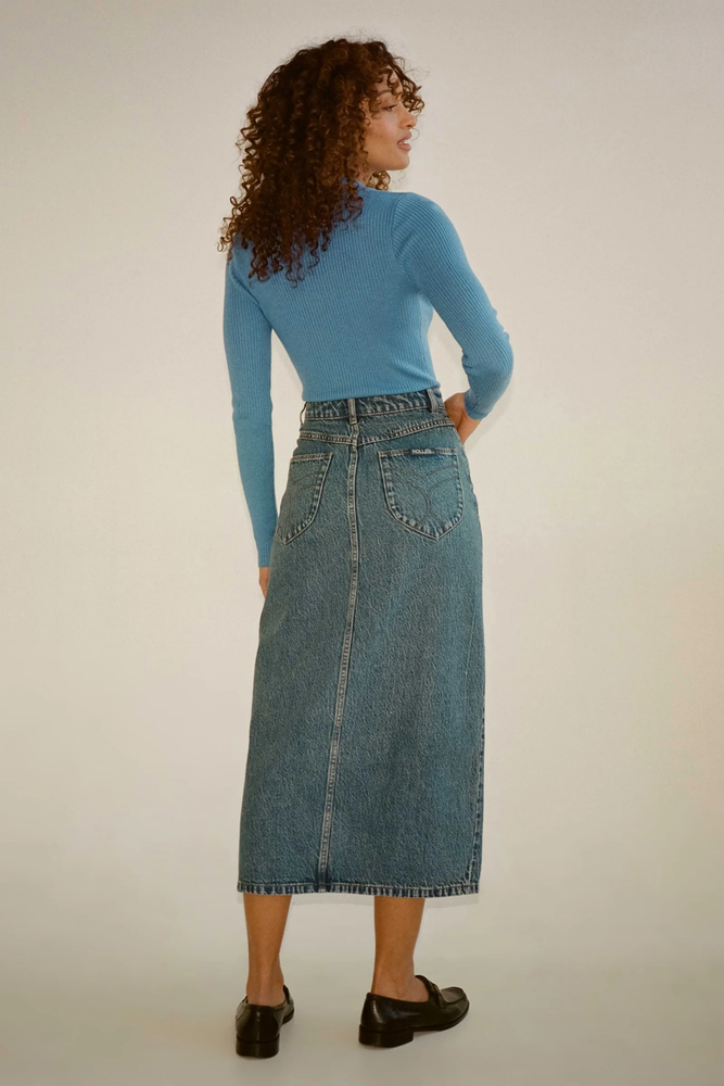 Chicago Skirt - Lyocell (Mid Vintage Blue)