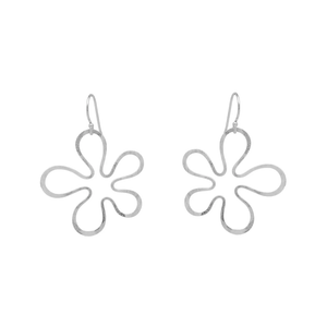 Agapantha Flora Earrings Sterling Silver Small 1.25"