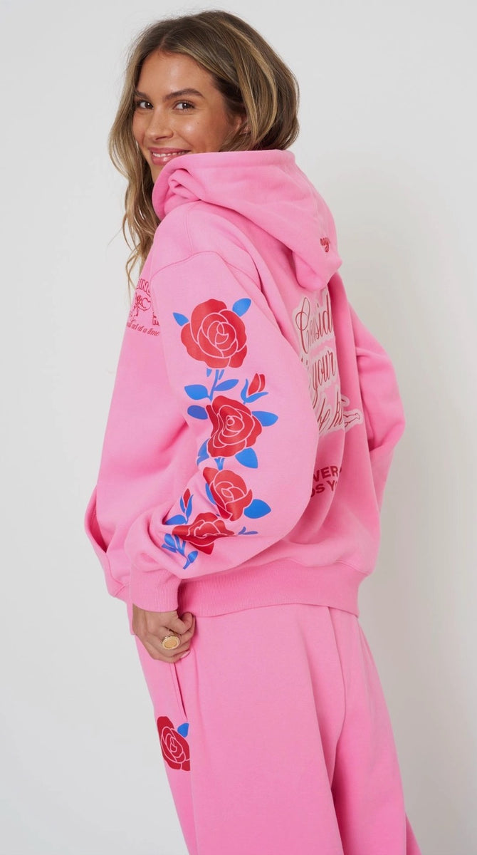 Spreading Love Hoodie Pink – Mapel Boutique