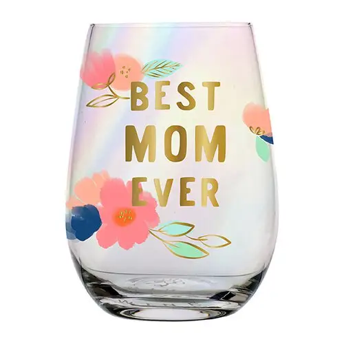 Best Mom Ever 20oz Stemless Glass