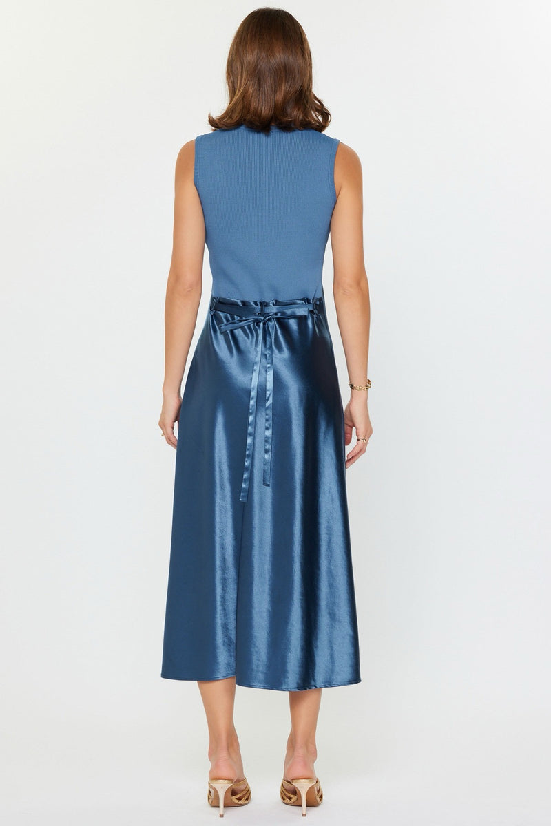 asymmetric draped midi dress Asymmetric Draped Midi Dress – John Paul Ataker