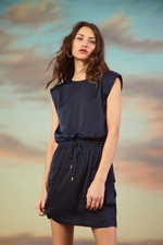Muscle Tee Utility Dress Navy