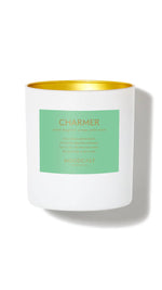 Charmer - White/Gold 8oz Coconut Wax Candle