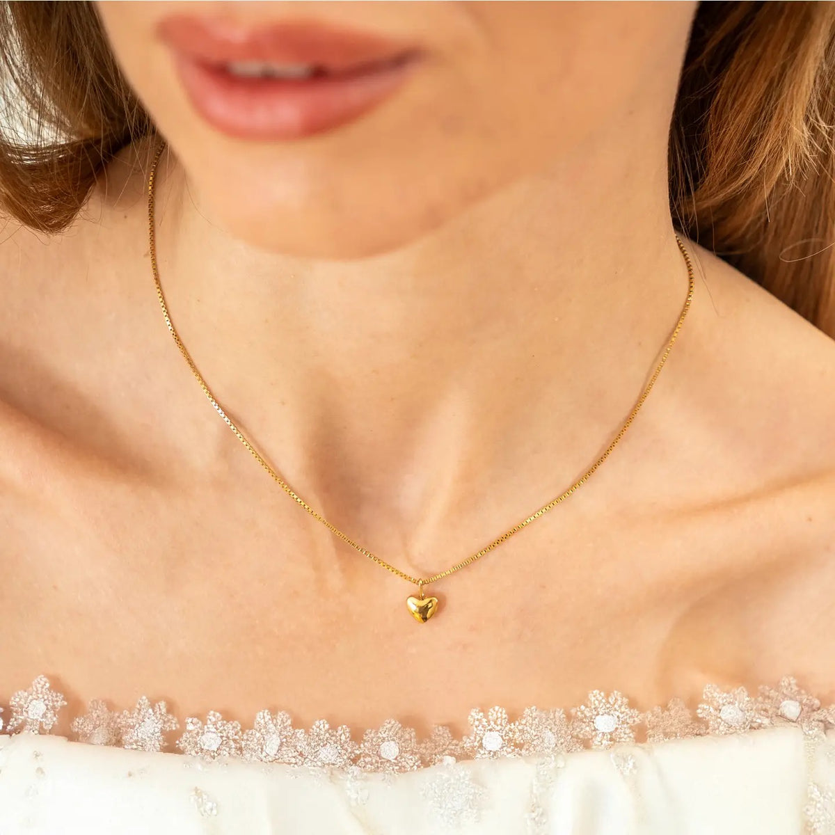Tai Small Puffy Heart Necklace main image 1