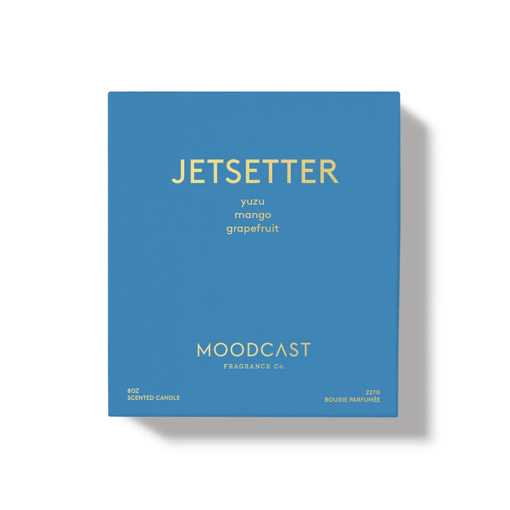 Jetsetter - White/Gold 8oz Coconut Wax Candle