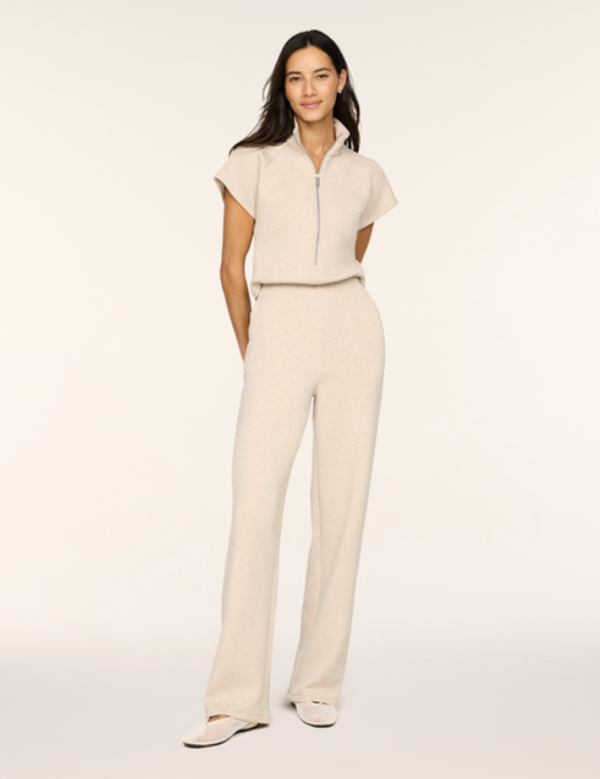 Spanx Air Essentials Pintuck Jumpsuit Bone Heather – Mapel Boutique
