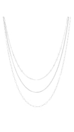 Agapantha Vanessa Trio Necklace Sterling Silver