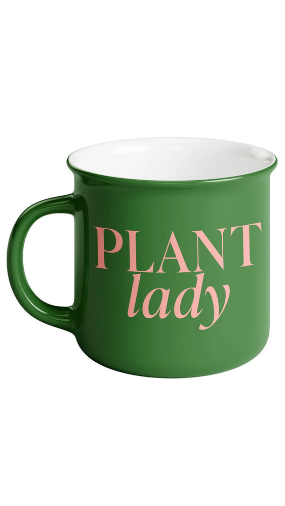 Plant Lady Ceramic Campfire Style Mug 11oz
