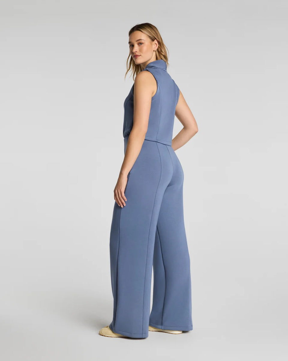 Spanx Air Essentials Shawl Collar Half Zip Jumpsuit Rain – Mapel