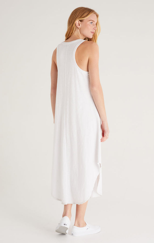 The Reverie Slub Dress White