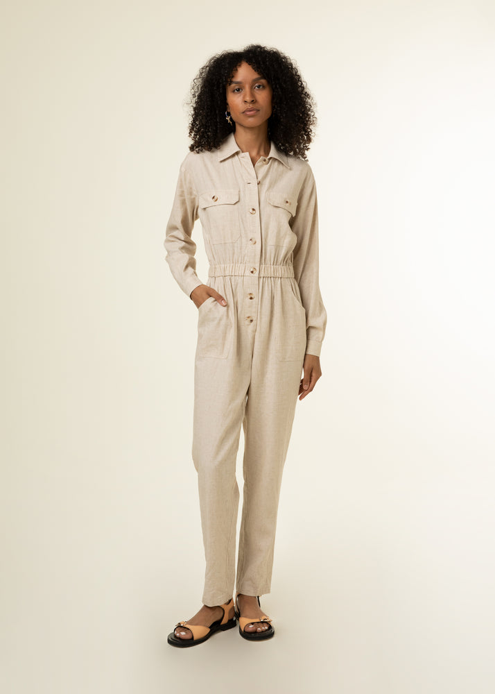 
            
                Load image into Gallery viewer, Matilde Jumpsuit Creme
            
        