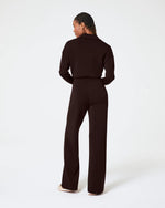 Spanx Air Essentials Wide Leg Jumpsuit Truffle Brown