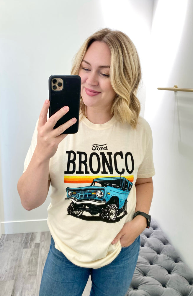 
            
                Load image into Gallery viewer, Bronco Tee Cream
            
        