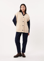 Magaly Cardigan Vest Creme
