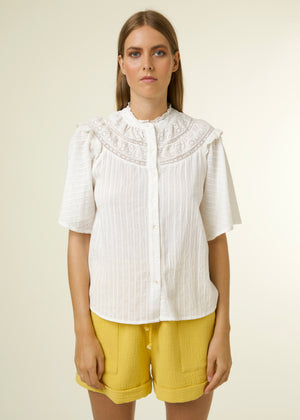 
            
                Load image into Gallery viewer, Aude Shirt Blanc
            
        