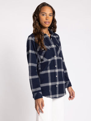 Gracelyn Shirt Indigo Plaid