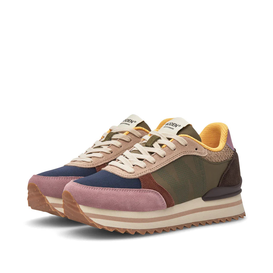 Ronja Plateau Sneaker - Dark Algae Multi