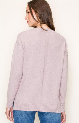 
            
                Load image into Gallery viewer, Melody V Neck Pullover Light Mocha
            
        