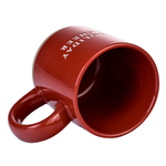 Red Stoneware Mug 14oz - Holiday Cheer