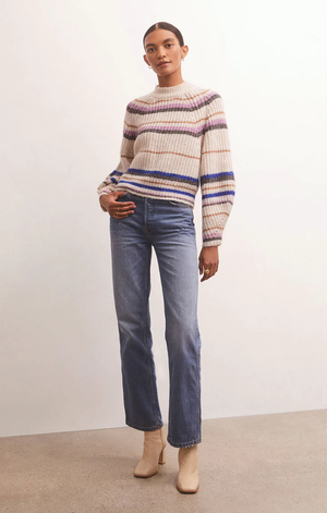 Desmond Stripe Sweater Sandstone