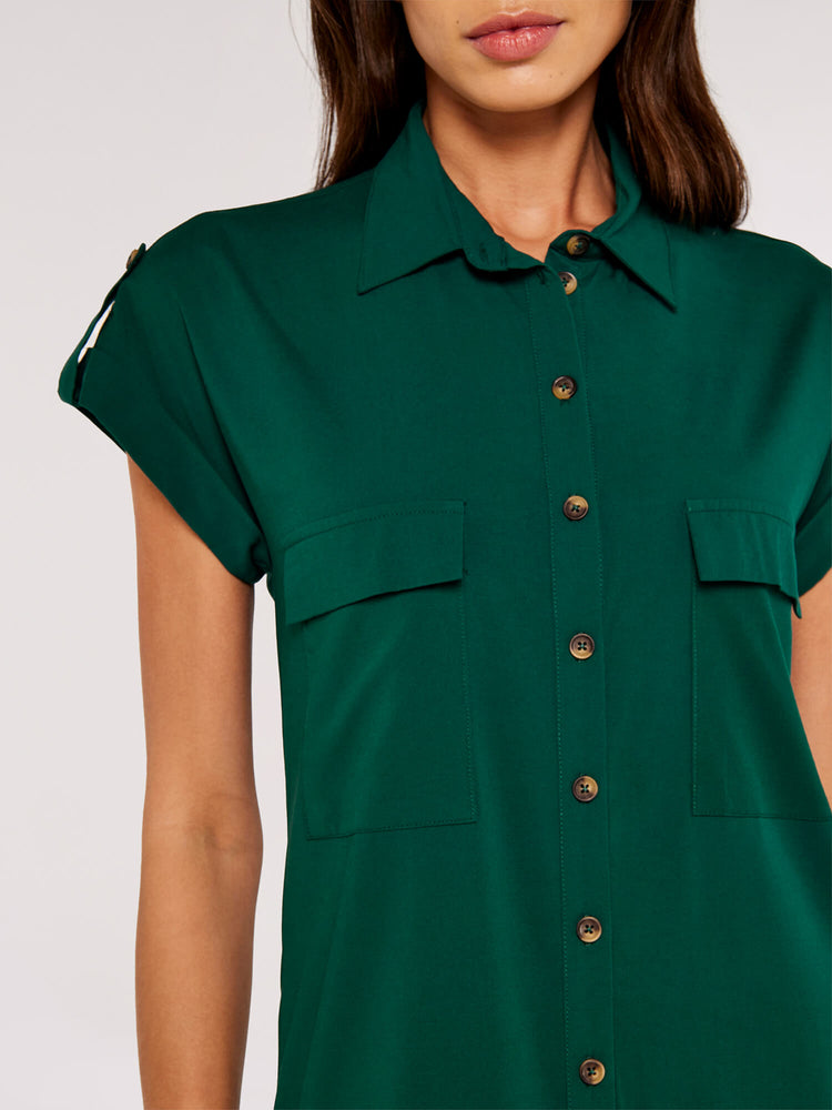 
            
                Load image into Gallery viewer, Utility Shirt Dress Green
            
        
