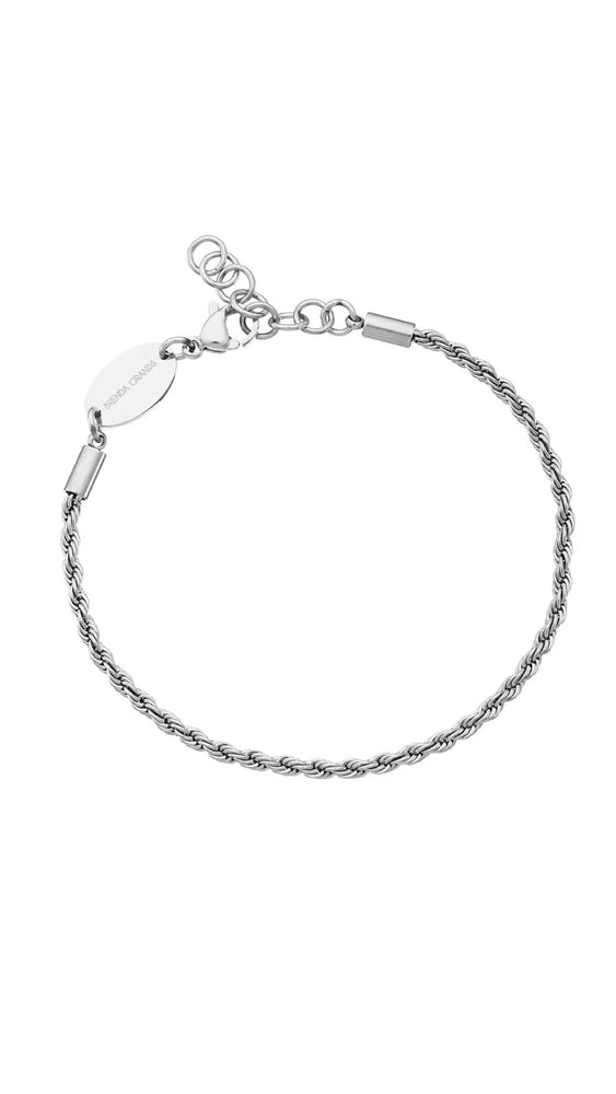 
            
                Load image into Gallery viewer, Silver Rope Chain Bracelet
            
        