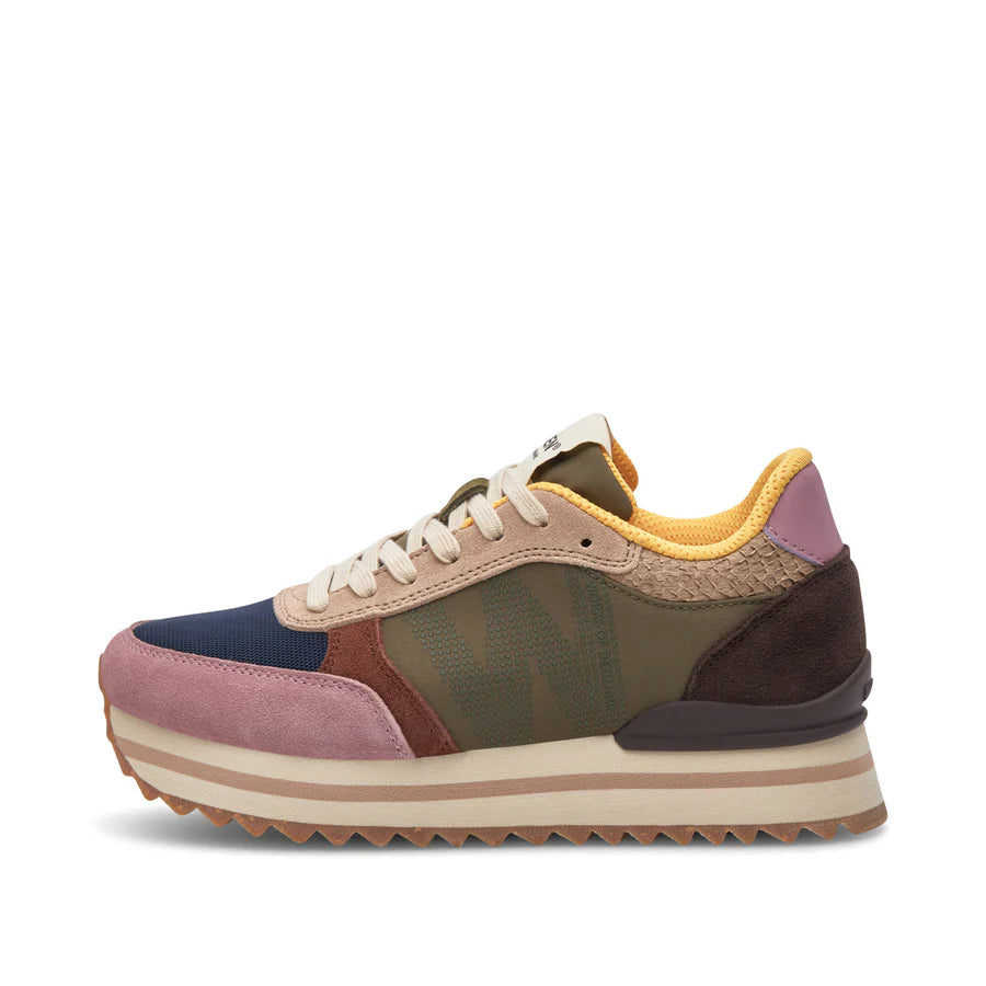 Ronja Plateau Sneaker - Dark Algae Multi