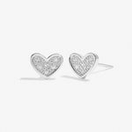 Christmas Boxed Earrings Silver - With Love