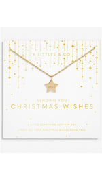 My Moments Necklace Gold - Christmas Wishes
