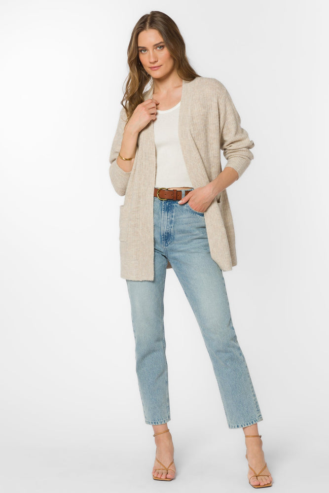 
            
                Load image into Gallery viewer, Winona Cardigan Sweater Oatmeal
            
        