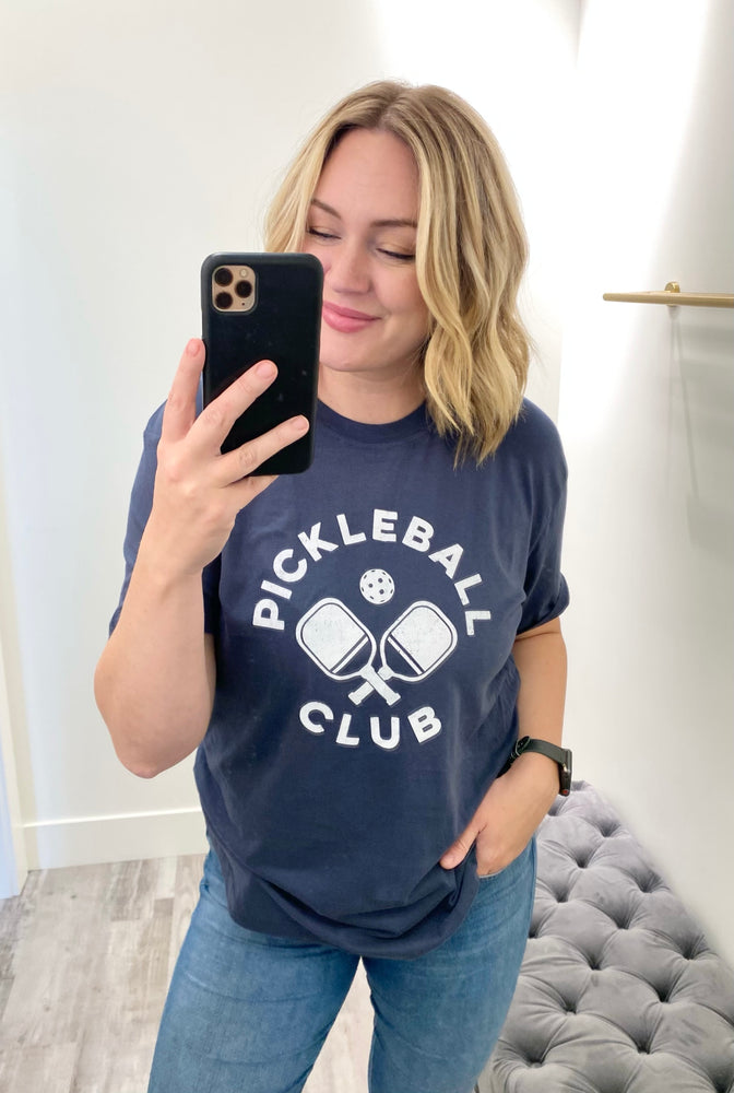 
            
                Load image into Gallery viewer, Pickleball Club Tee Navy
            
        