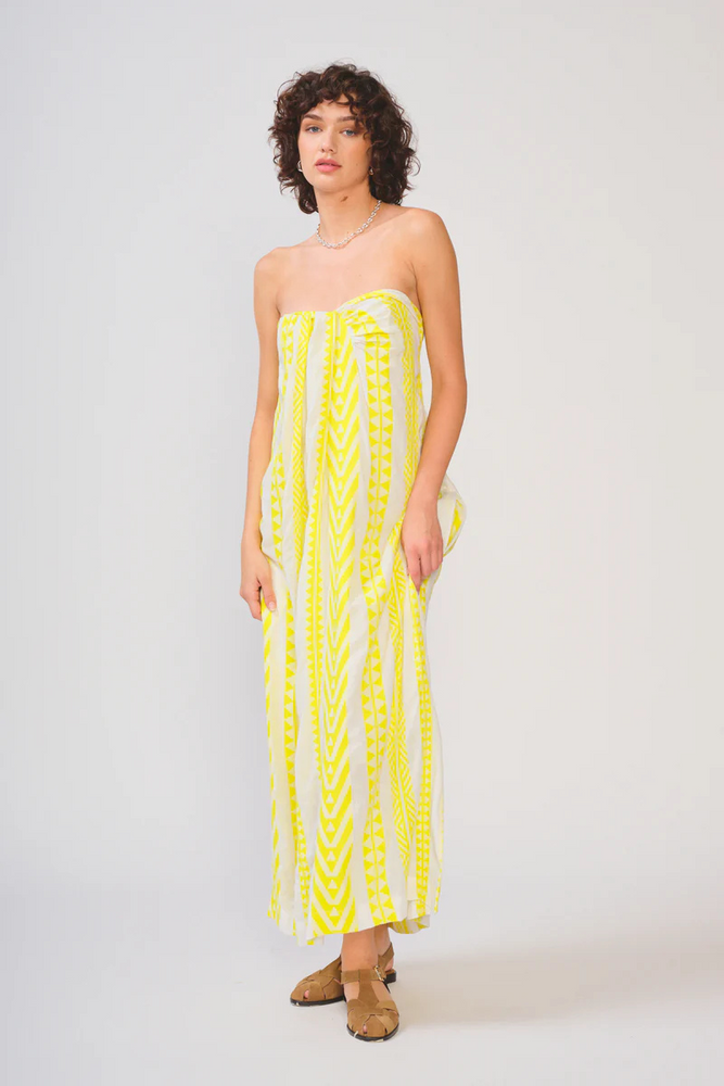 Rosalyn Dress Neon Yellow M Rosalyn Dress Neon Yellow M