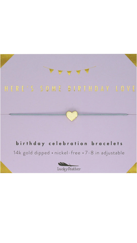 
            
                Load image into Gallery viewer, Birthday Celebration Bracelet Gold - Some Birthday Love
            
        