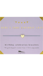 Birthday Celebration Bracelet Gold - Some Birthday Love