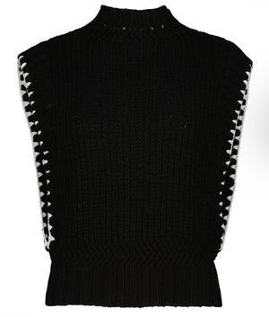 Richie Whipstitch Sweater Black