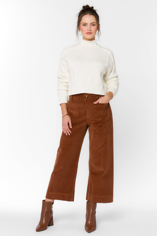 Alyx Wide Leg Crop Patch Pocket Corduroy Copper