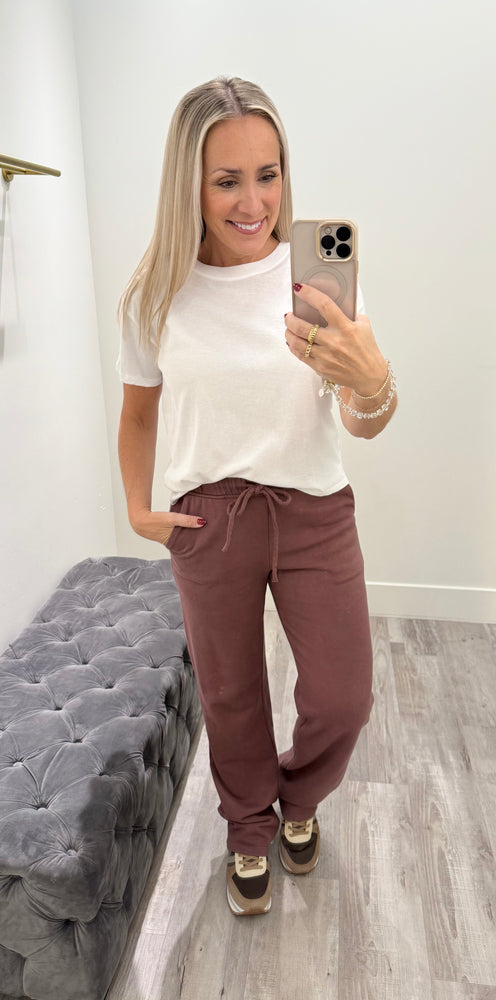 Vintage Dye French Terry Sweat Pants Raisin