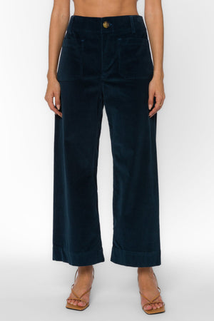 Alyx Wide Leg Crop Patch Pocket Corduroy Cobalt Blue