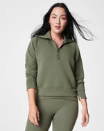 Spanx Air Essentials Half Zip Clover