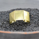 Geometric Raw Brass Cuff Bracelet