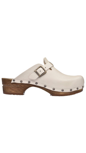 
            
                Load image into Gallery viewer, Kristel Buckle Clog Ivory White
            
        