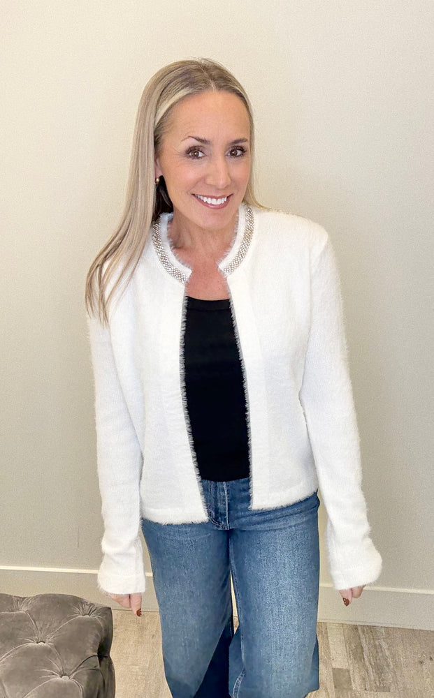 Sofia Cardigan White