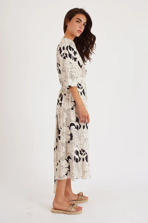 Tilly Dress Cream Floral Mapel Boutique Tilly Dress Cream Floral Mapel Boutique