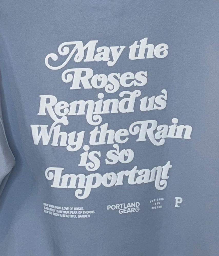 Women's Sueded Slogan Hoodie Powder