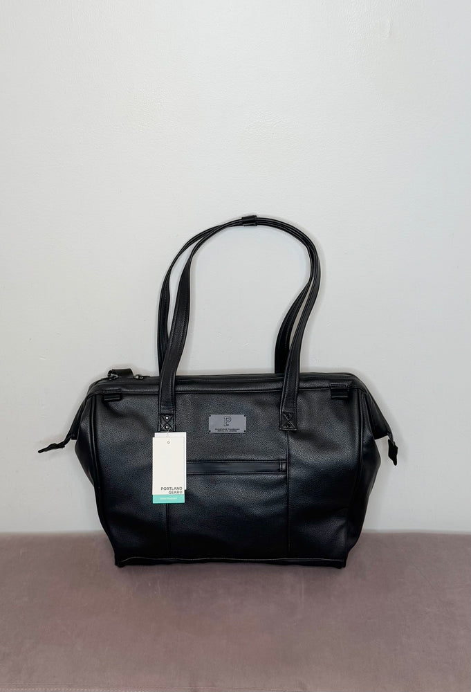 Cascade Tote Black Leatherlite